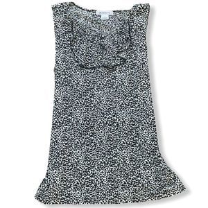 Liz Claiborne Animal Print Dressy Tank Top sz L